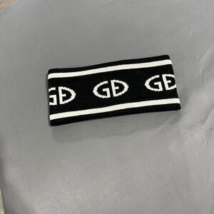 Black and white warm winter headband Goldbergh